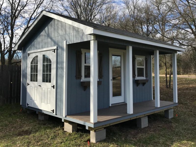 Cottage Style Shed with Porch - Portable Storage Sheds Austin TX ...