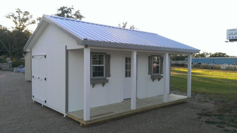 Cottage Style Shed with Porch - Portable Storage Sheds Austin TX ...