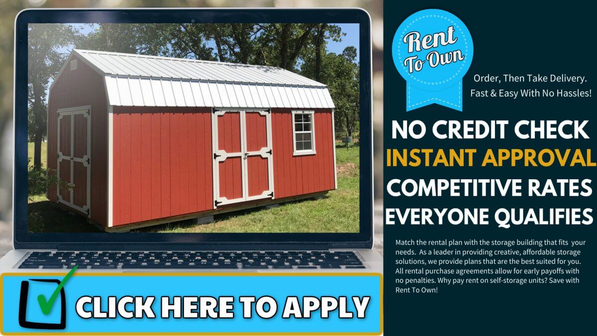 Rent to Own Sheds in Austin